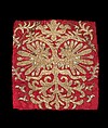 Headdress, silk, metal, linen, Russian
