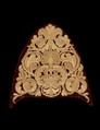 Headdress, silk, metal, linen, Russian