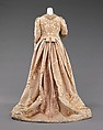 Dinner dress, House of Worth (French, 1858–1956), silk, metal, French
