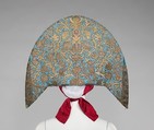 Headdress, silk, metal, cotton, paper, Russian