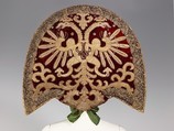 Headdress, metal silk, paper, cotton, metal, mother-of-pearl, glass, semi-precious stones, Russian