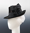 Hat, Mme. Mantel  French, fur, wool, silk, French