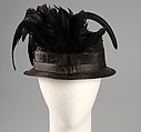 Hat, Straw, silk, feathers, American or European