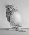 Wedding bonnet, Snedden, silk, beads, feather, bird, American