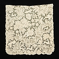 Cravat end, linen, Flemish