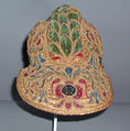 Helmet, straw, metal, silk, Spanish