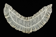Collar, Silk, cotton, British