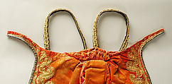 Court train, silk, metal thread, French