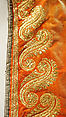 Court train, silk, metal thread, French