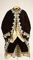 Court suit, silk, French