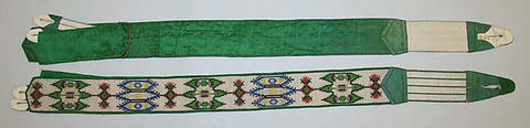 Suspenders, cotton, silk, European