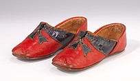 Slippers, leather, American