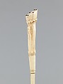 Parasol, silk, ivory, metal, American