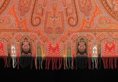 Shawl, wool, silk, Scottish