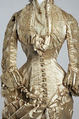 Wedding dress, silk, American