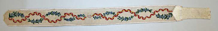 Suspenders, silk, European