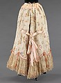 Petticoat, silk, linen, American