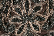 Ensemble, (a–c) Josephine H. Egan, (a,b,c) silk
(d) feathers, American