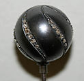 Hatpin, metal, diamond, French