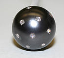Hatpin, metal, diamond, French