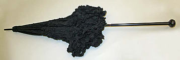 Parasol, silk, ebony, probably French