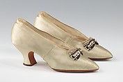 Evening pumps, J. & J. Slater American, silk, American