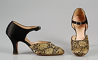 Evening shoes, Sommers, Inc., Silk, American
