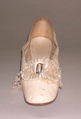 Slippers, leather, silk, American