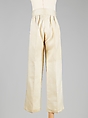 Trousers, linen, American