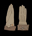 Gloves, Cotton, silk, German