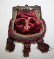 Purse, silk, metal, German