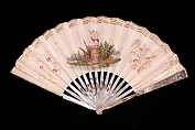 Fan, Mother-of-pearl, paper, metallic, Spanish