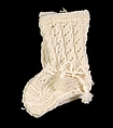 Bootees, Wool, silk, American