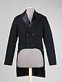 Evening suit, wool, silk, American