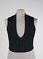 Evening suit, wool, silk, American