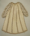 Blouse, silk, linen, metal thread, Italian