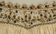 Blouse, silk, linen, metal thread, Italian