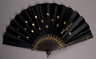 Fan, Possibly Tiffany & Co. (1837–present), Wood, silk, metal, paper, French