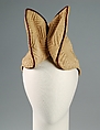 Hat, Sally Victor (American, 1905–1977), Cotton, American