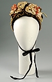 Bonnet, Sally Victor (American, 1905–1977), Horsehair, linen, cotton, American