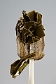 Evening bonnet, Michniewicz-Tuvée  French, Metallic, silk, French