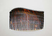 Side comb, tortoiseshell, rhinestones, American or European