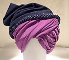 Turban, Bergdorf Goodman (American, founded 1899), wool, silk, American