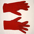 Gloves, Nettie Rosenstein  American, wool, American