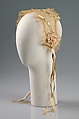 Boudoir cap, Silk, probably French