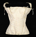 Stays, Cotton, bone, metal, American