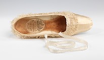 Evening slippers, Hobbs, silk, British