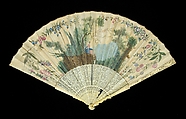Fan, Ivory, paper, European