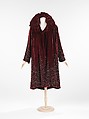 Evening coat, Yvonne May  French, silk, beads, French