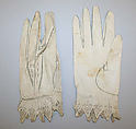 Gloves, leather, probably American
